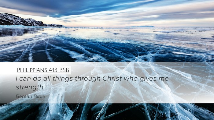 Philippians 4:13 BSB Bible Verse Image