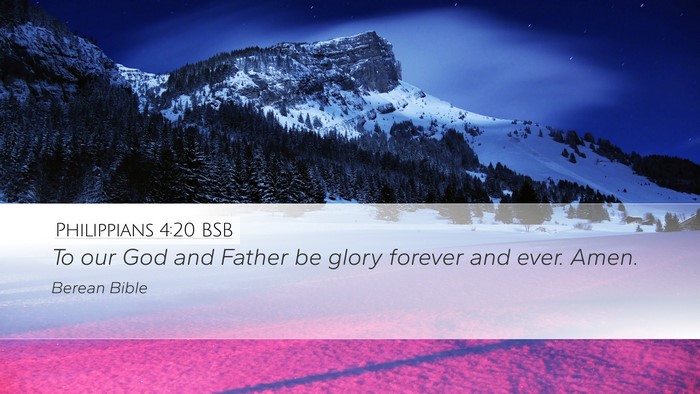 Philippians 4:20 BSB Bible Verse Image