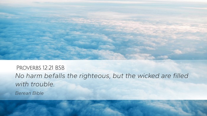 Proverbs 12:21 BSB Bible Verse Image