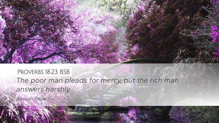Proverbs 18:23 BSB Bible Verse Image
