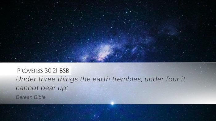 Proverbs 30:21 BSB Bible Verse Image