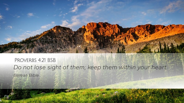 Proverbs 4:21 BSB Bible Verse Image