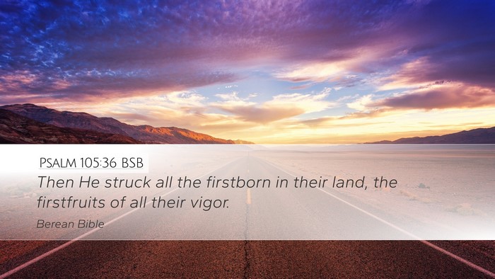 Psalm 105:36 BSB Bible Verse Image