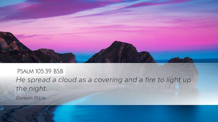 Psalm 105:39 BSB Bible Verse Image