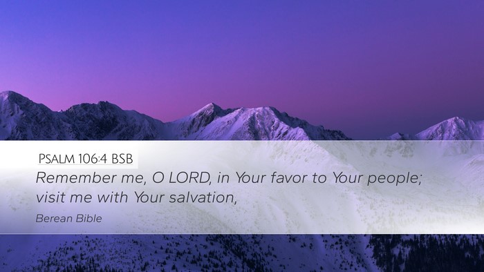 Psalm 106:4 BSB Bible Verse Image