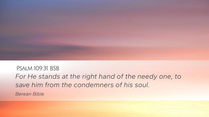 Psalm 109:31 BSB Bible Verse Image