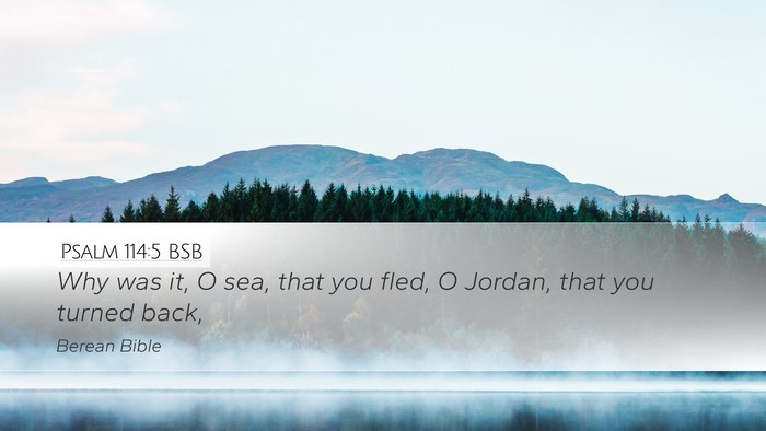 Psalm 114:5 BSB Bible Verse Image