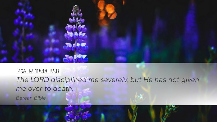 Psalm 118:18 BSB Bible Verse Image