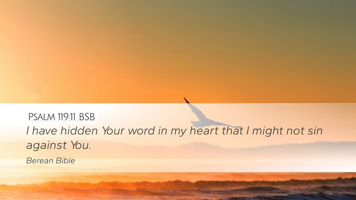Psalm 119:11 BSB Bible Verse Image