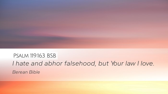Psalm 119:163 BSB Bible Verse Image