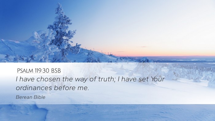 Psalm 119:30 BSB Bible Verse Image