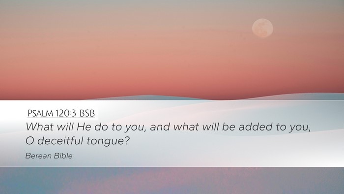 Psalm 120:3 BSB Bible Verse Image