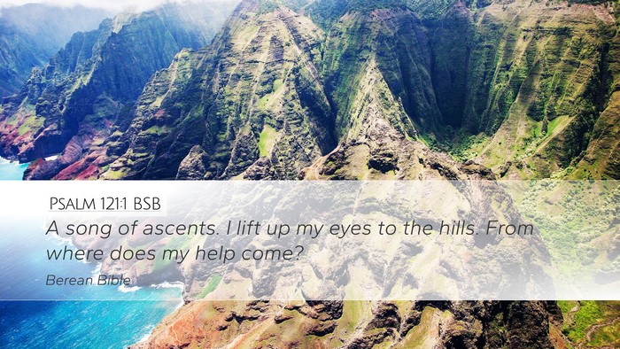 Psalm 121:1 BSB Bible Verse Image