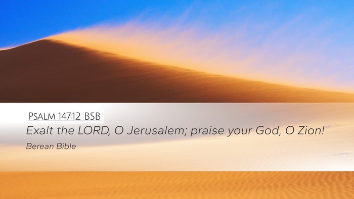 Psalm 147:12 BSB Bible Verse Image
