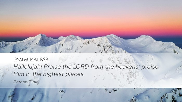 Psalm 148:1 BSB Bible Verse Image