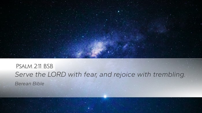 Psalm 2:11 BSB Bible Verse Image
