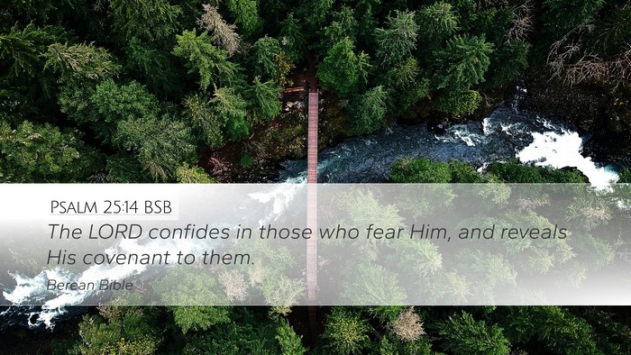 Psalm 25:14 BSB Bible Verse Image