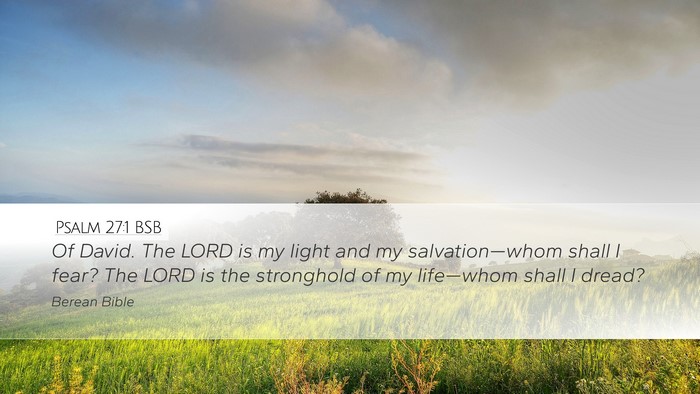 Psalm 27:1 BSB Bible Verse Image