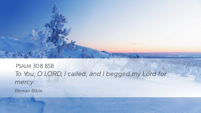 Psalm 30:8 BSB Bible Verse Image