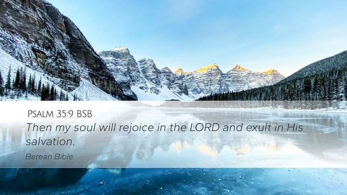 Psalm 35:9 BSB Bible Verse Image