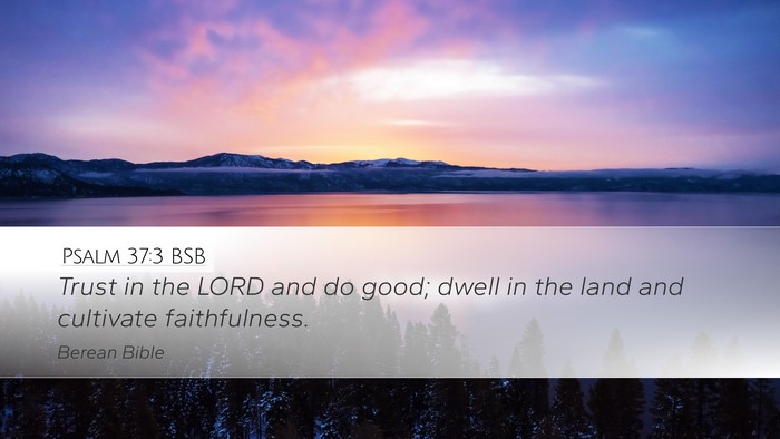 Psalm 37:3 BSB Bible Verse Image