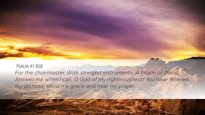 Psalm 4:1 BSB Bible Verse Image