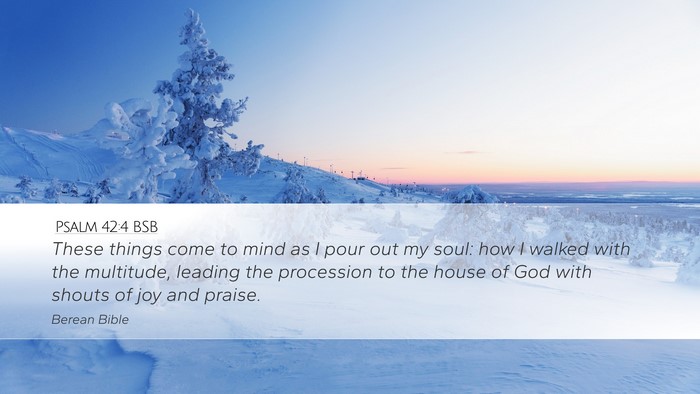 Psalm 42:4 BSB Bible Verse Image