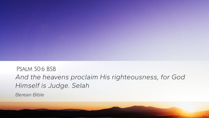 Psalm 50:6 BSB Bible Verse Image