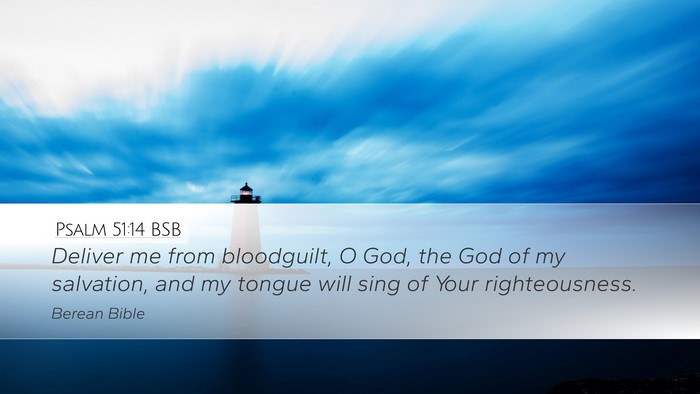 Psalm 51:14 BSB Bible Verse Image