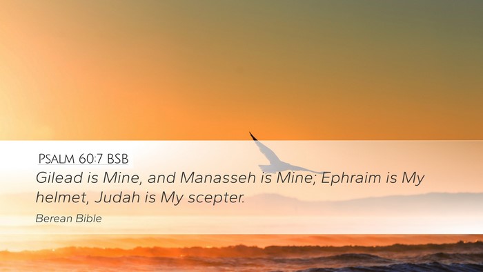 Psalm 60:7 BSB Bible Verse Image