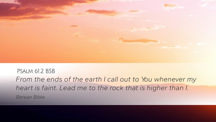 Psalm 61:2 BSB Bible Verse Image