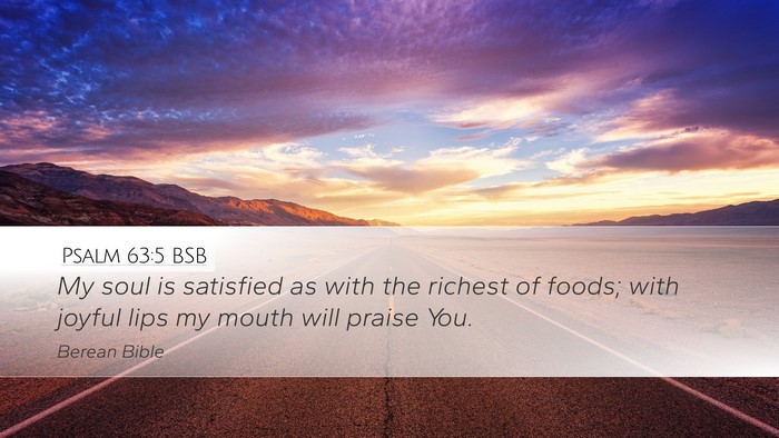 Psalm 63:5 BSB Bible Verse Image