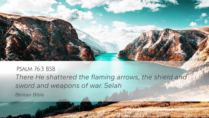 Psalm 76:3 BSB Bible Verse Image