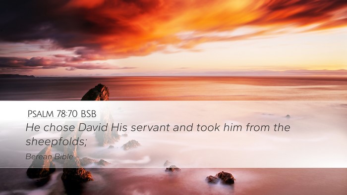 Psalm 78:70 BSB Bible Verse Image