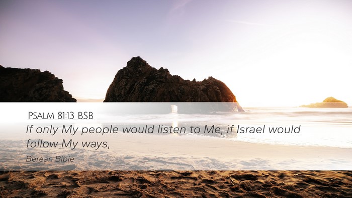 Psalm 81:13 BSB Bible Verse Image