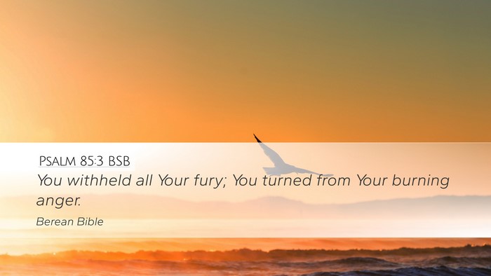 Psalm 85:3 BSB Bible Verse Image