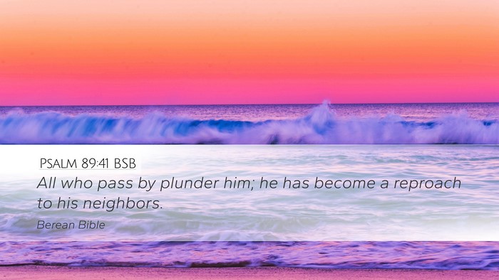 Psalm 89:41 BSB Bible Verse Image