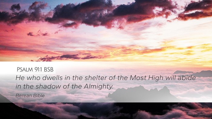 Psalm 91:1 BSB Bible Verse Image