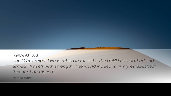 Psalm 93:1 BSB Bible Verse Image