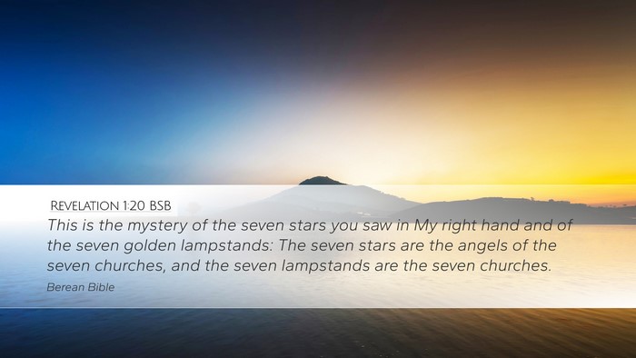 Revelation 1:20 BSB Bible Verse Image