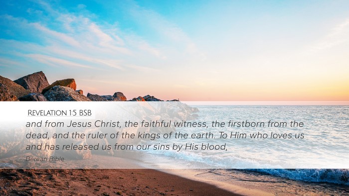 Revelation 1:5 BSB Bible Verse Image
