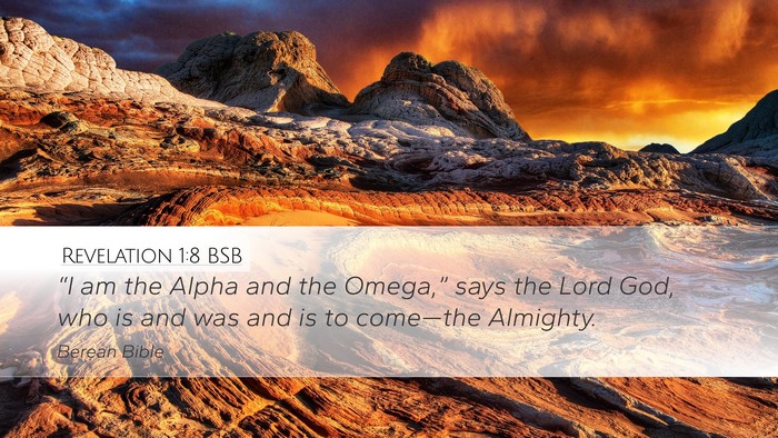 Revelation 1:8 BSB Bible Verse Image