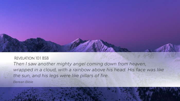 Revelation 10:1 BSB Bible Verse Image