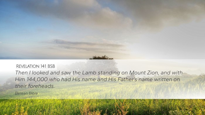 Revelation 14:1 BSB Bible Verse Image