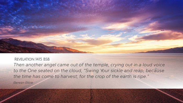 Revelation 14:15 BSB Bible Verse Image