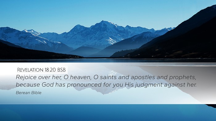Revelation 18:20 BSB Bible Verse Image
