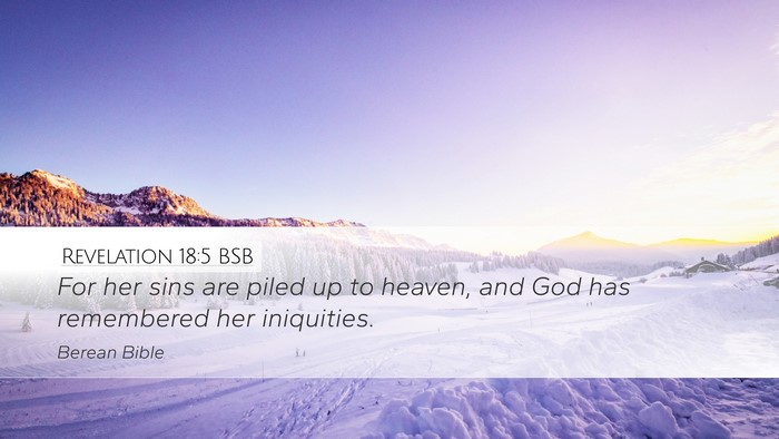Revelation 18:5 BSB Bible Verse Image