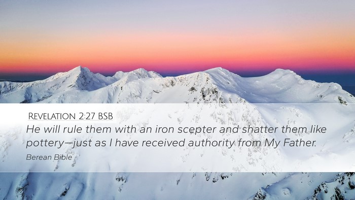 Revelation 2:27 BSB Bible Verse Image