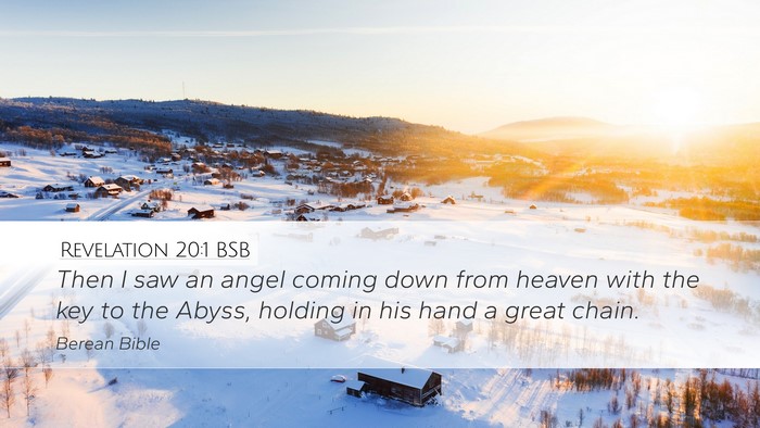 Revelation 20:1 BSB Bible Verse Image