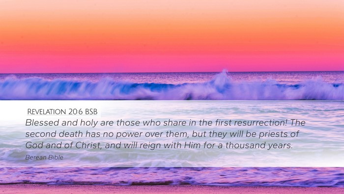 Revelation 20:6 BSB Bible Verse Image